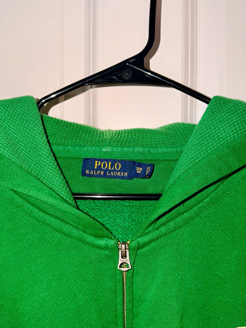 Ralph Lauren Men’s Green Full-Zip Hoodie Sweater